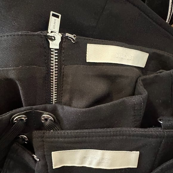 Dion Lee Lace Slider Bustier Corset Cropped Top & Skirt Set Buckle Detail Black - Picture 3 of 16